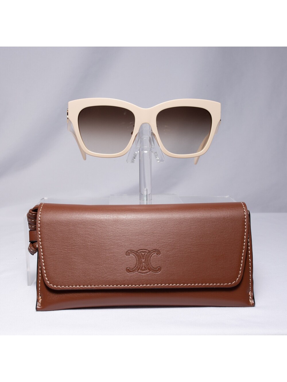 Celine Triomphe Cream Glasses Cream